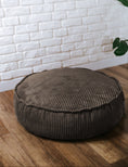 Cargar la imagen en la vista de la galería, Runder Sitzpuff aus Cord, perfekt für ein Kind - Komfort für Ihren Kleinen