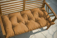 Bild in Galerie-Betrachter laden, Gestepptes Gartenbankkissen mit Gürtelschlaufen