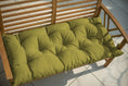 Bild in Galerie-Betrachter laden, Gestepptes Gartenbankkissen mit Gürtelschlaufen