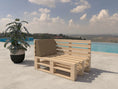 Bild in Galerie-Betrachter laden, Palettenkissen Gartenkissen Palettenauflage Palettenpolster Indoor Outdoor Waschbar Abnehmbar Sitzkissen Rückenkissen