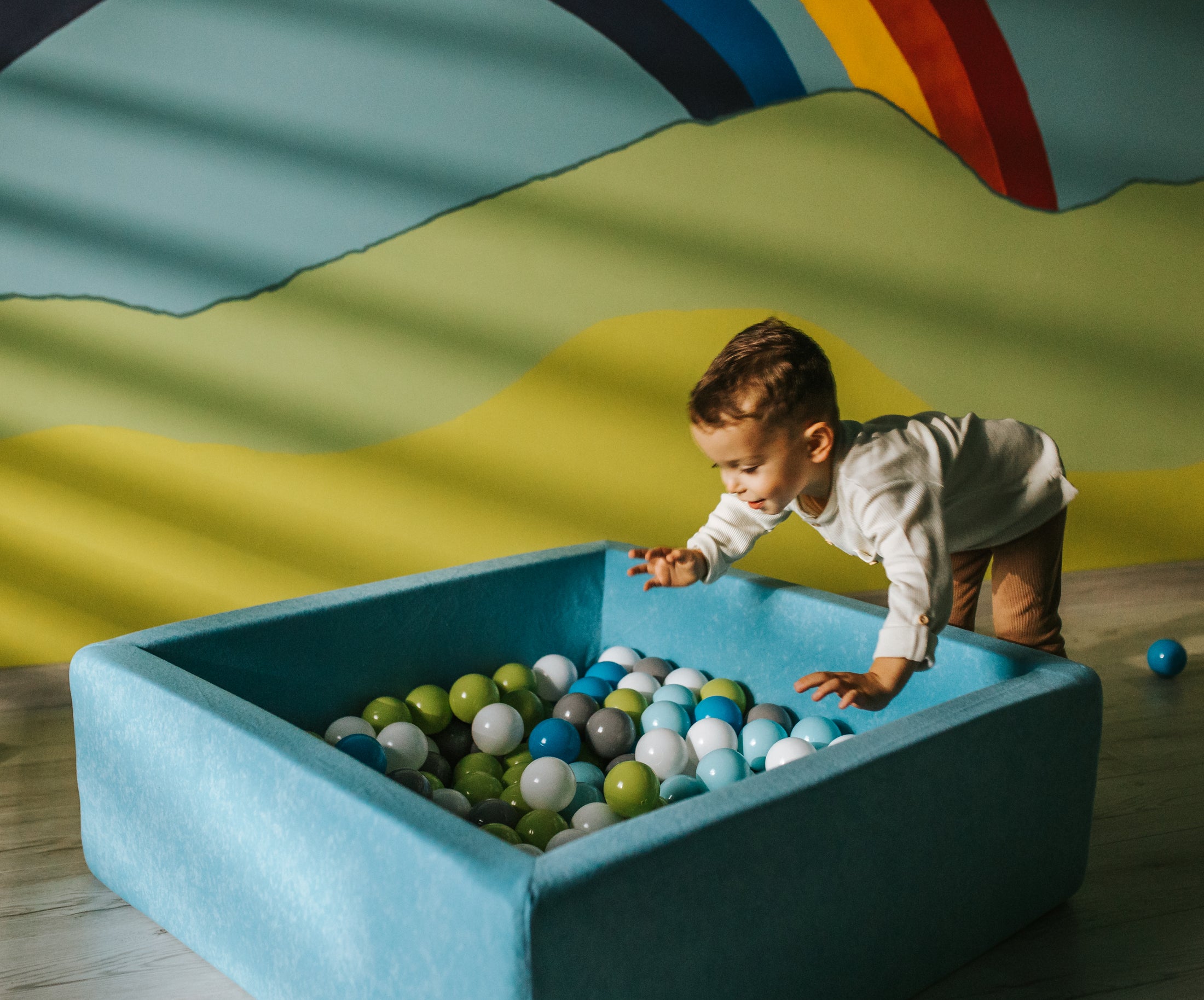 Bällebad Bällepool Quadrat Weiches Für Kinder Plastikbälle Spielbecken
