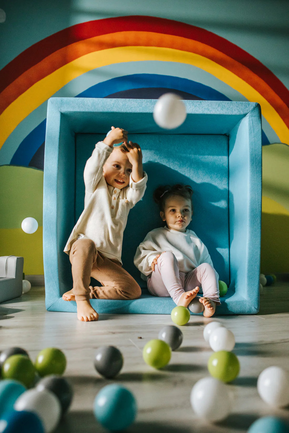 Bällebad Bällepool Quadrat Weiches Für Kinder Plastikbälle Spielbecken