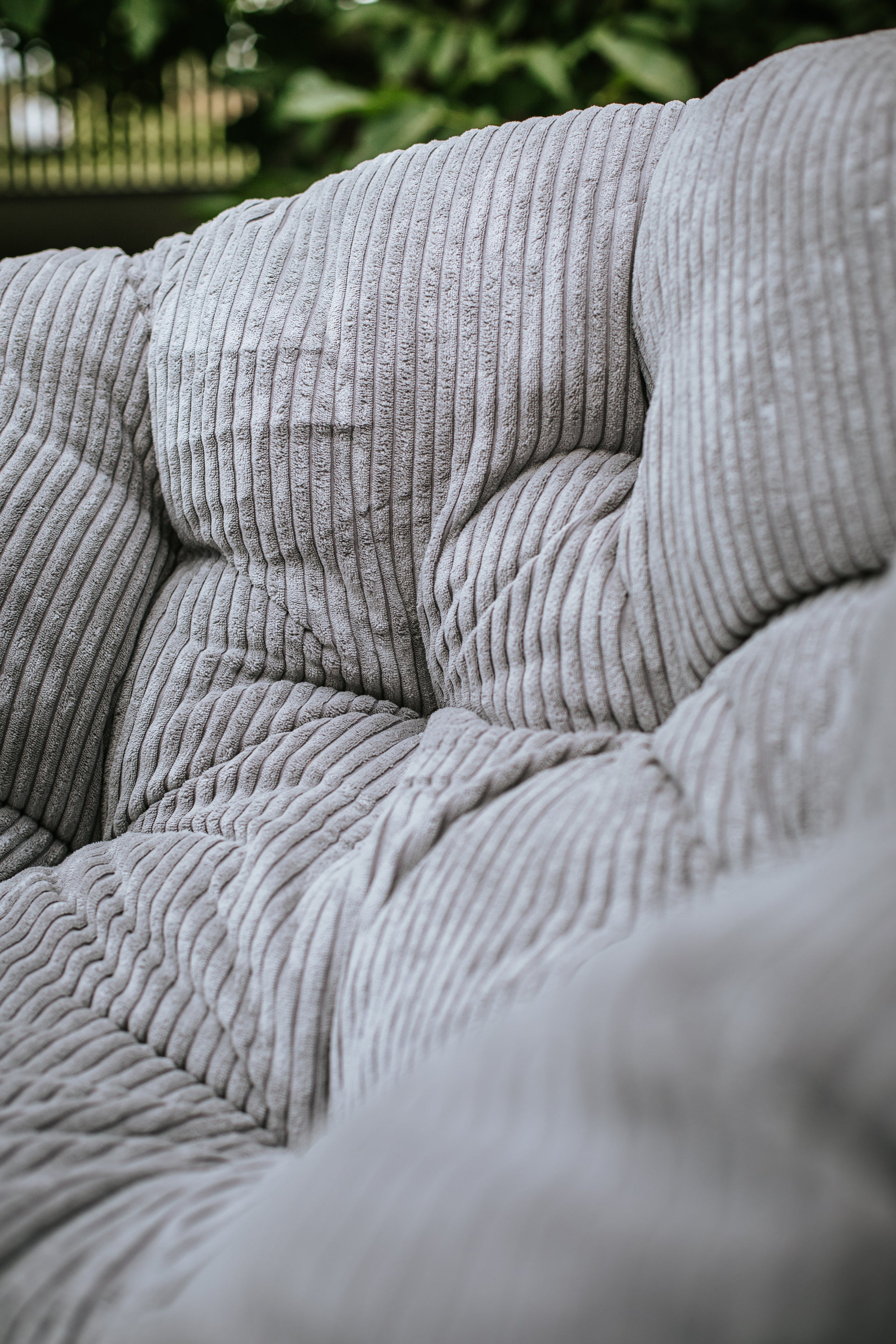 Rundes Cordkissen für Papasan-Sessel