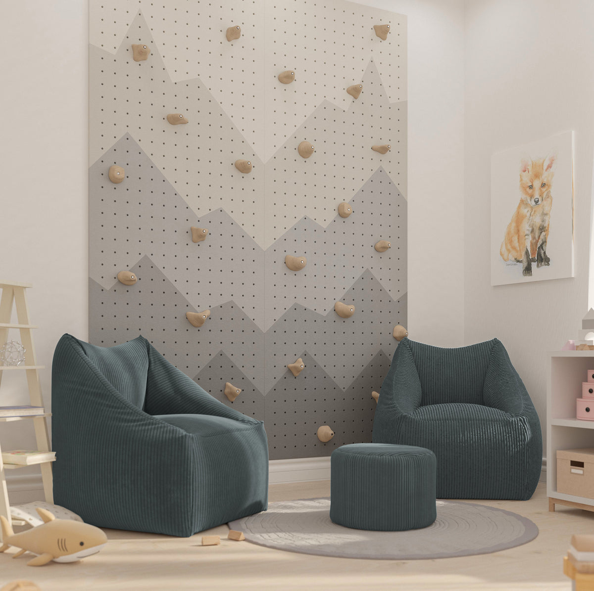 Sitzsack aus Cord Sitzkissen Bodenkissen Sessel Gartenkissen mit Rücke – chillypilley