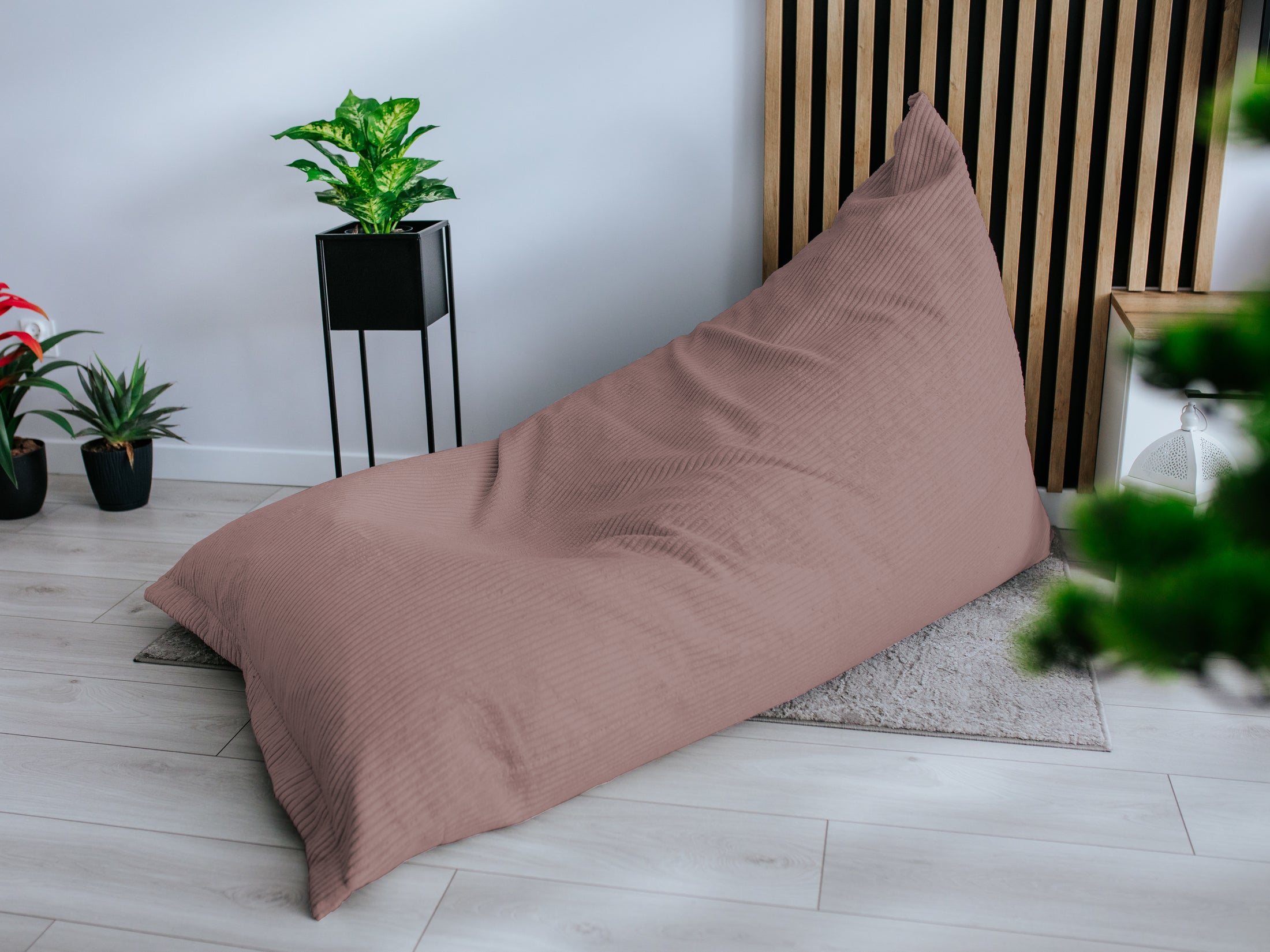 Cord-Sitzsack Bean Bag Riesen Sitzsack Sitzkissen Gartenkissen Bodenkissen zum Liegen und Sitzen Relax Sessel für Kinder & Erwachsene