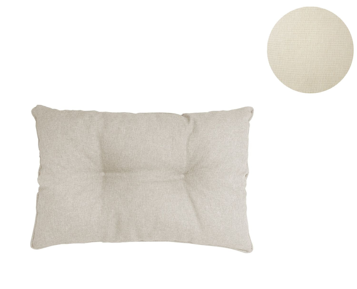 Cojines acolchados para muebles de ratán.