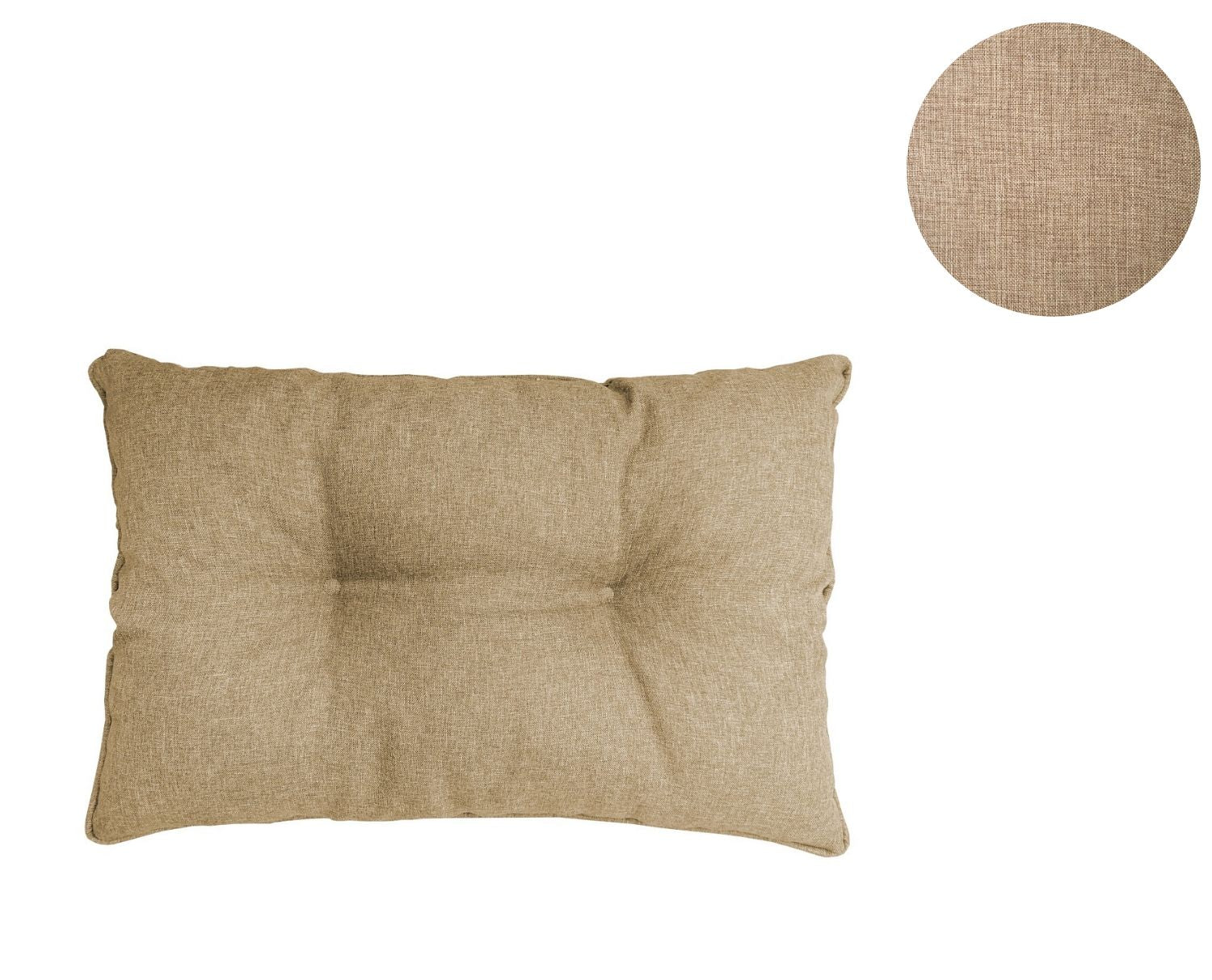 Cojines acolchados para muebles de ratán.