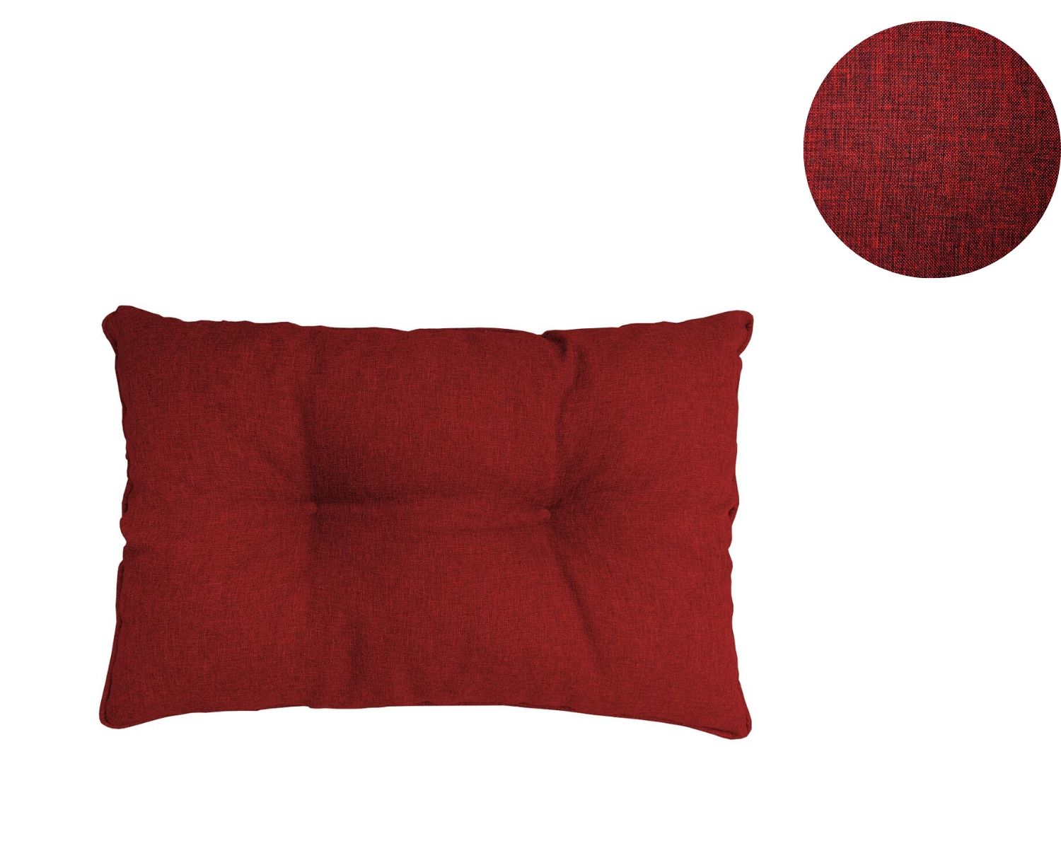 Cojines acolchados para muebles de ratán.