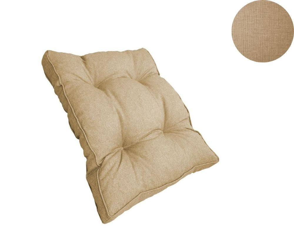 Cojines acolchados para muebles de ratán.