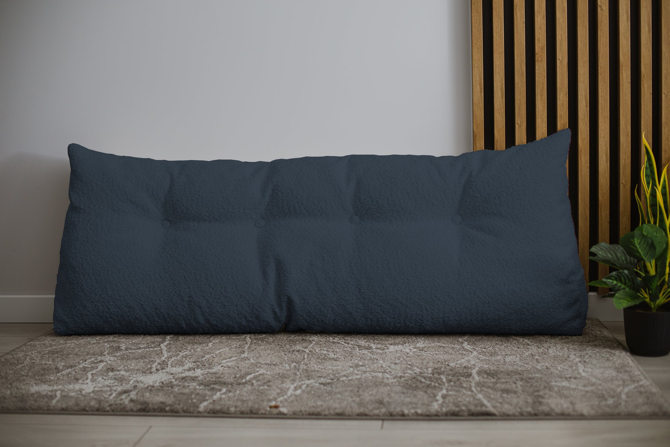 Testata del letto, Poggiatesta in Boucle fabric - perfetto per lunghe serate - un nuovo livello di relax in camera da letto