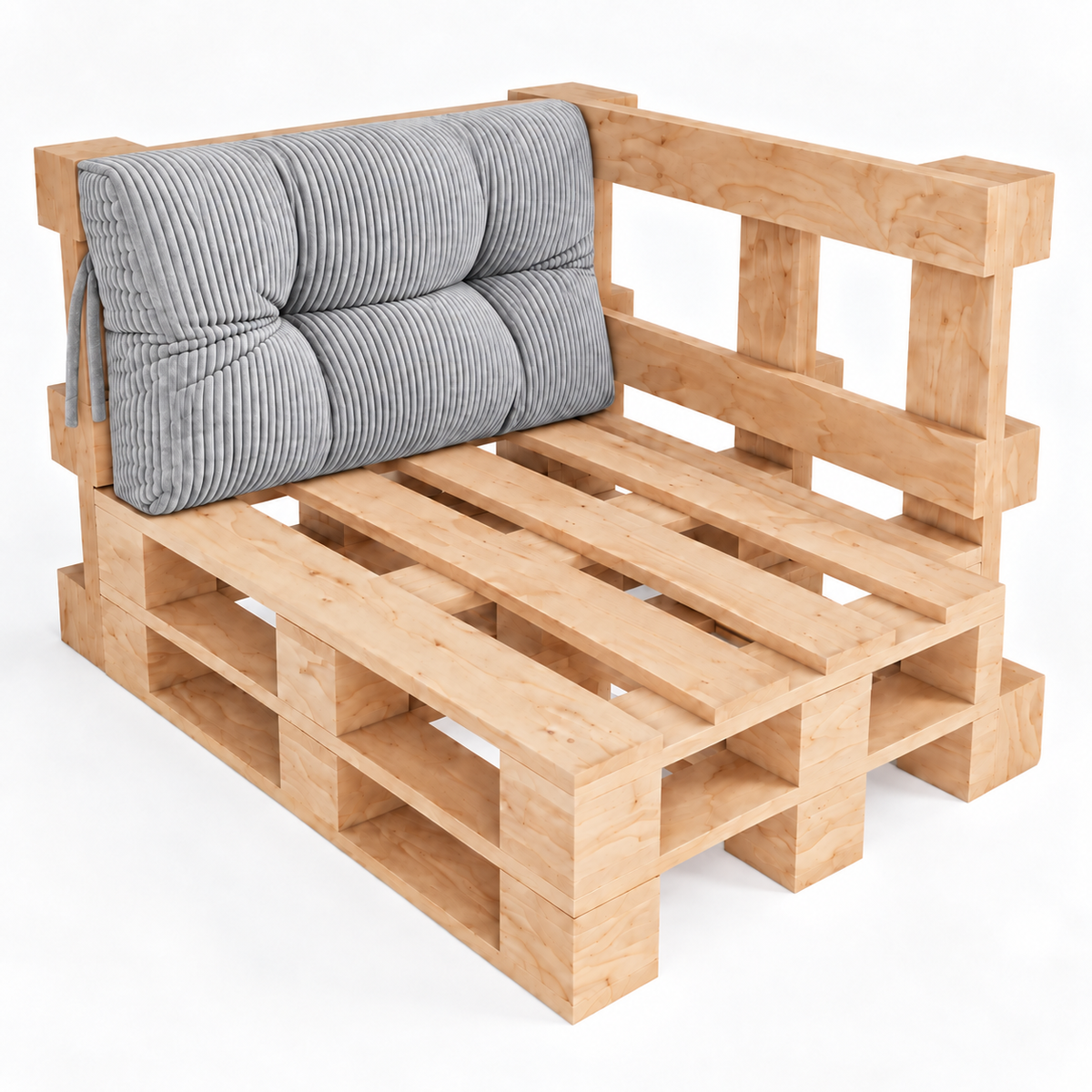 Palettenkissen OSLO CORD – gesteppte Kissen für Palettenmöbel – Indoor