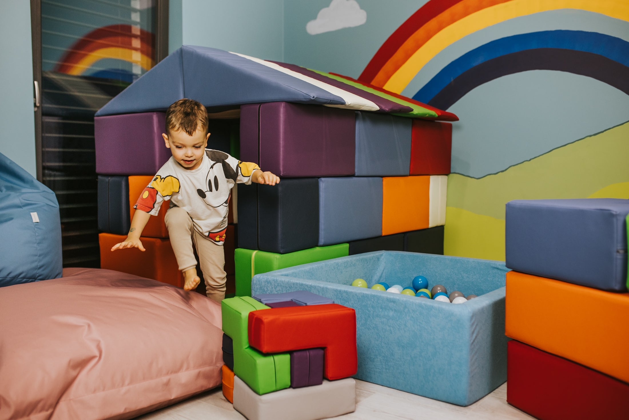 Ball pit ball pool fyrkantig mjuk för barn plastbollar leka biljard