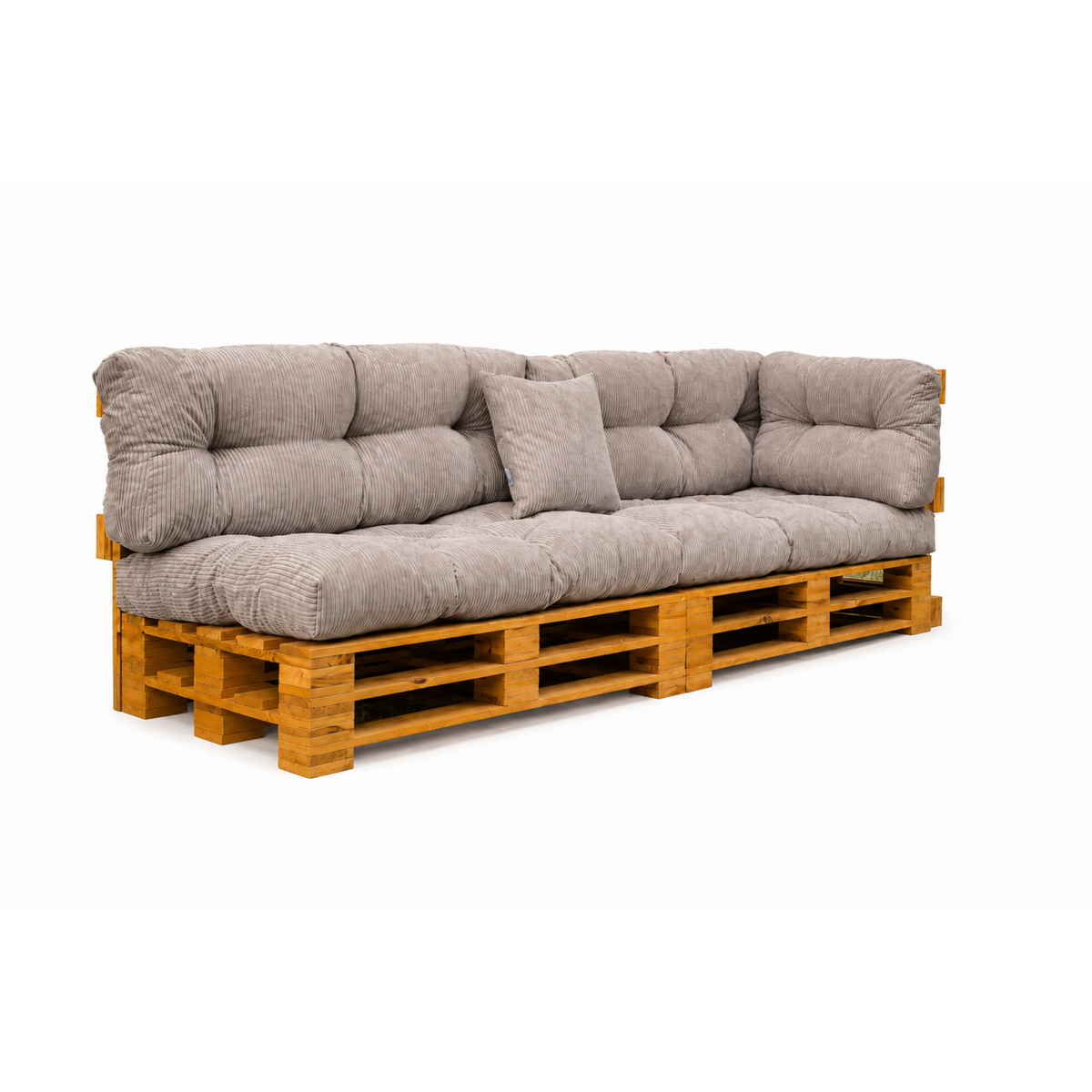 Palettenkissen OSLO CORD – gesteppte Kissen für Palettenmöbel – Indoor