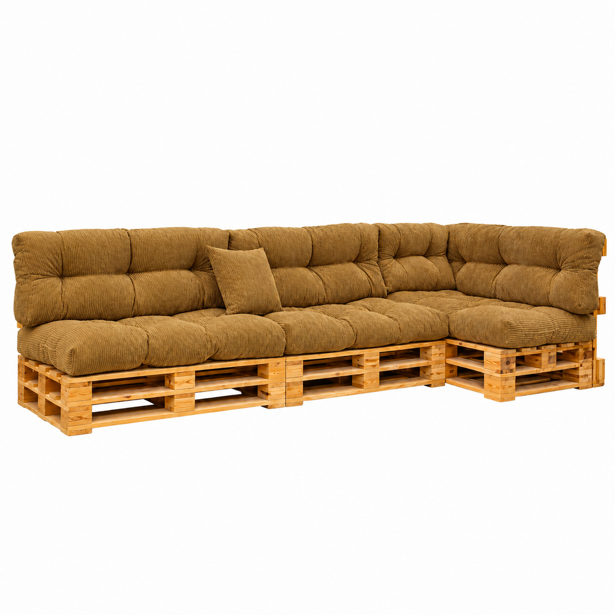 Palettenkissen OSLO CORD – gesteppte Kissen für Palettenmöbel – Indoor