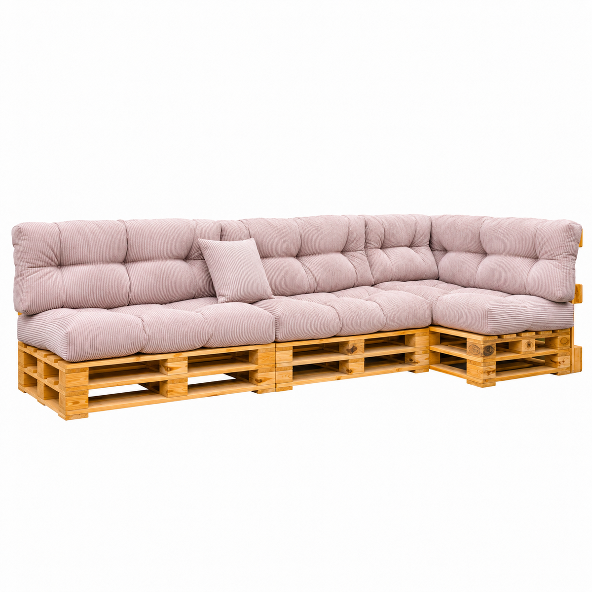 Palettenkissen OSLO CORD – gesteppte Kissen für Palettenmöbel – Indoor