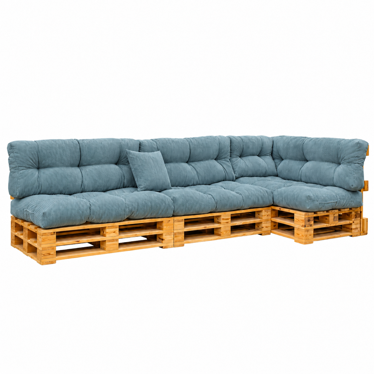 Palettenkissen OSLO CORD – gesteppte Kissen für Palettenmöbel – Indoor