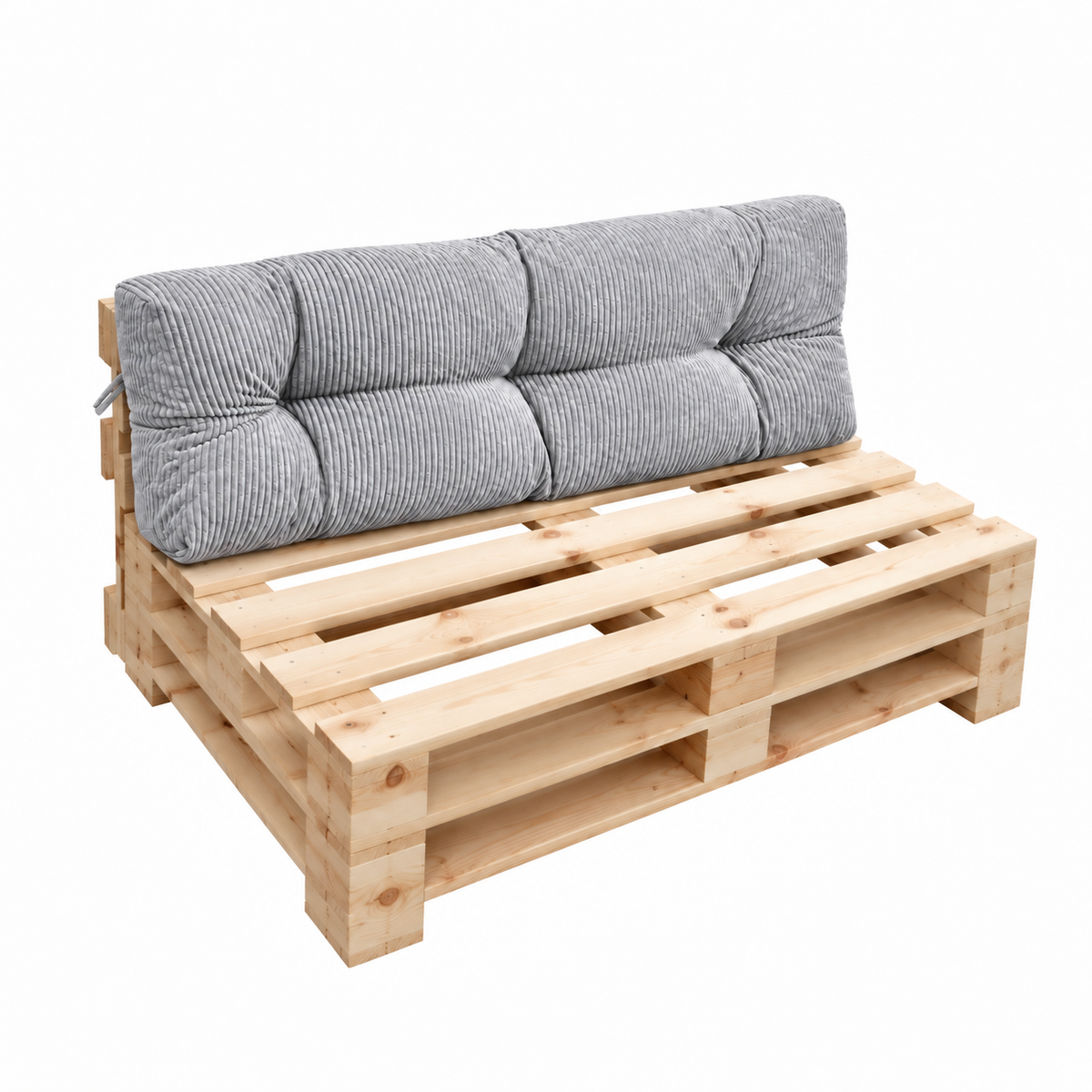 Palettenkissen OSLO CORD – gesteppte Kissen für Palettenmöbel – Indoor