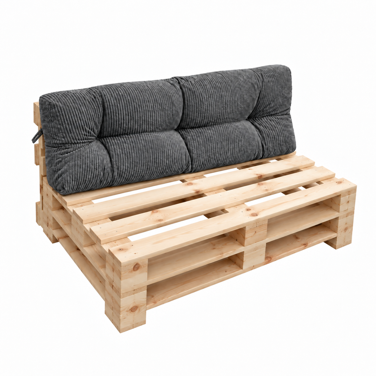 Palettenkissen OSLO CORD – gesteppte Kissen für Palettenmöbel – Indoor