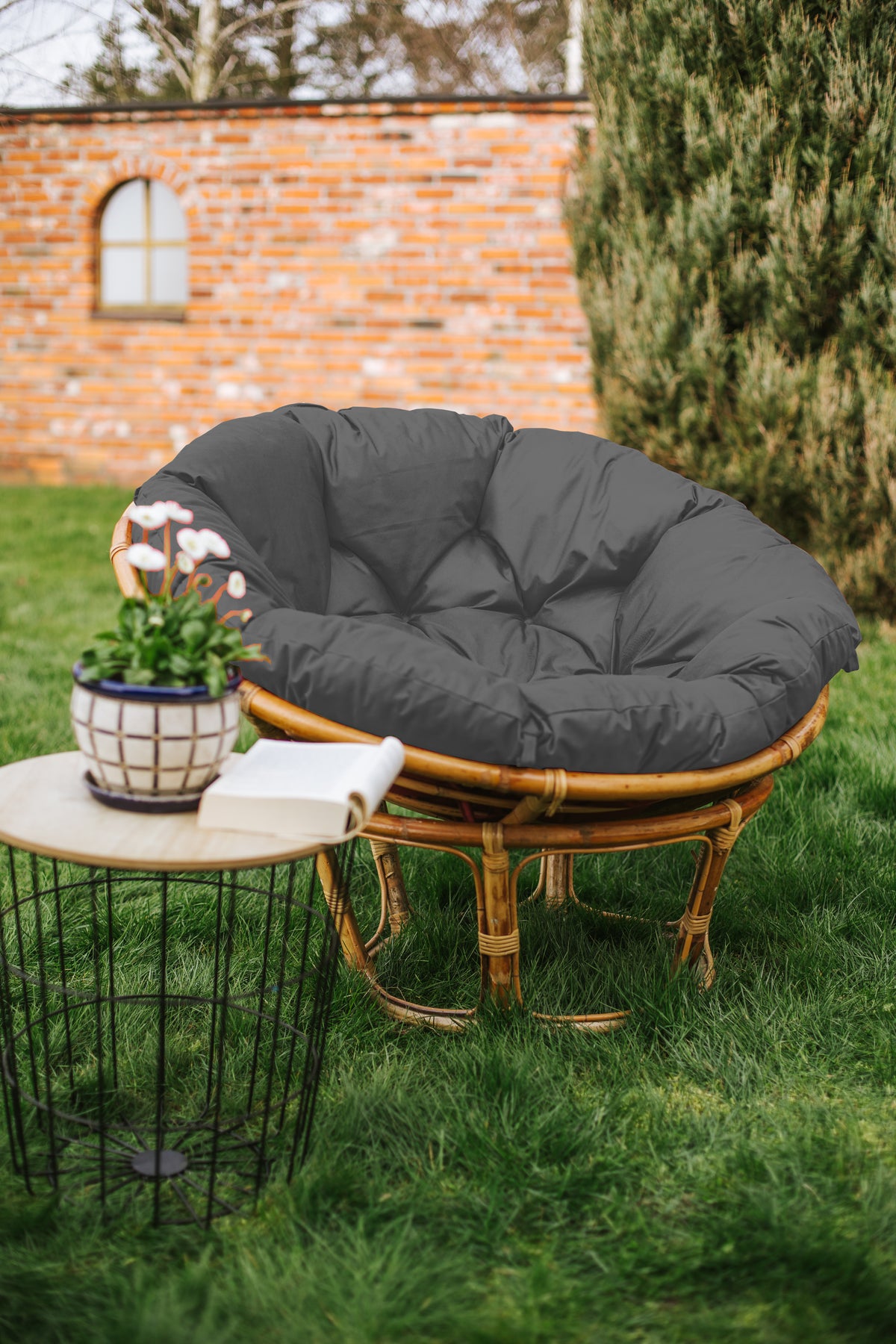 Papasan WASSERABWEISEND Papasansessel Kissen Rattansessel Auflage Sess – chillypilley