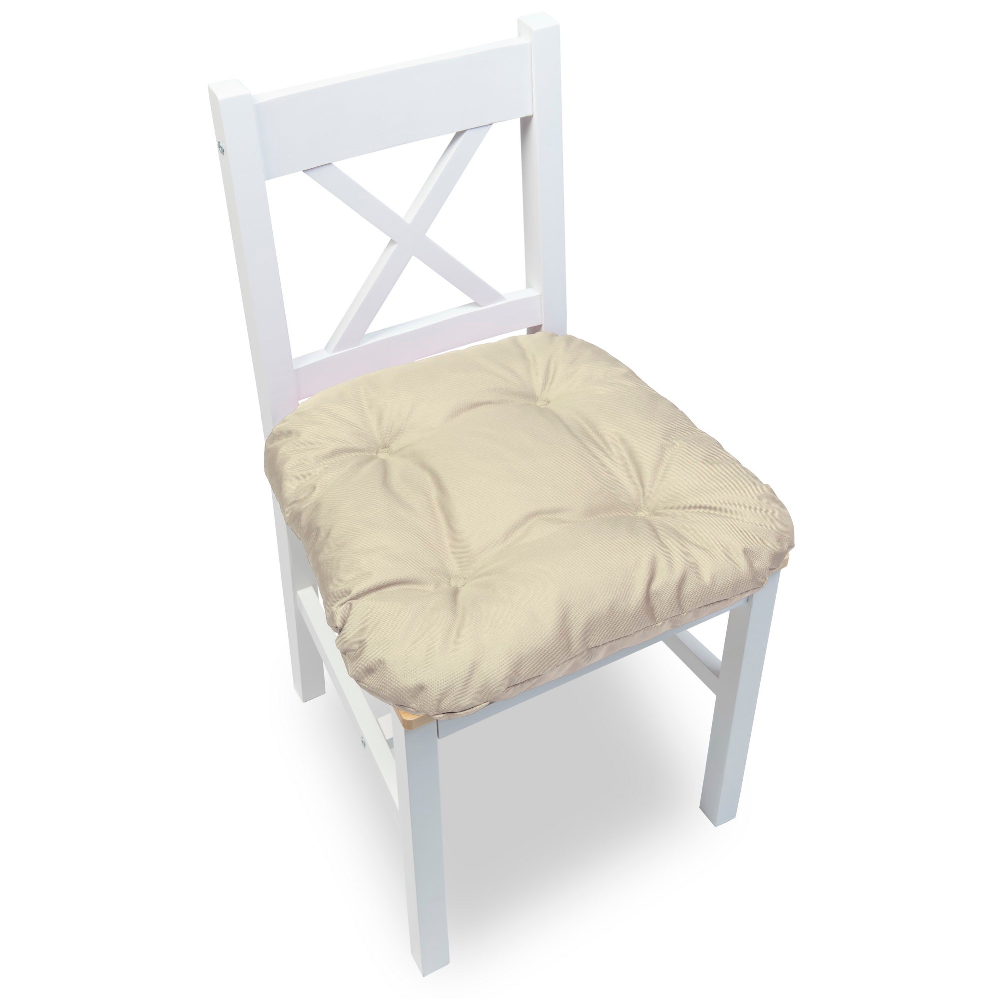 Cuscino per sedia impermeabile con quattro trapuntature con cinghie per il fissaggio