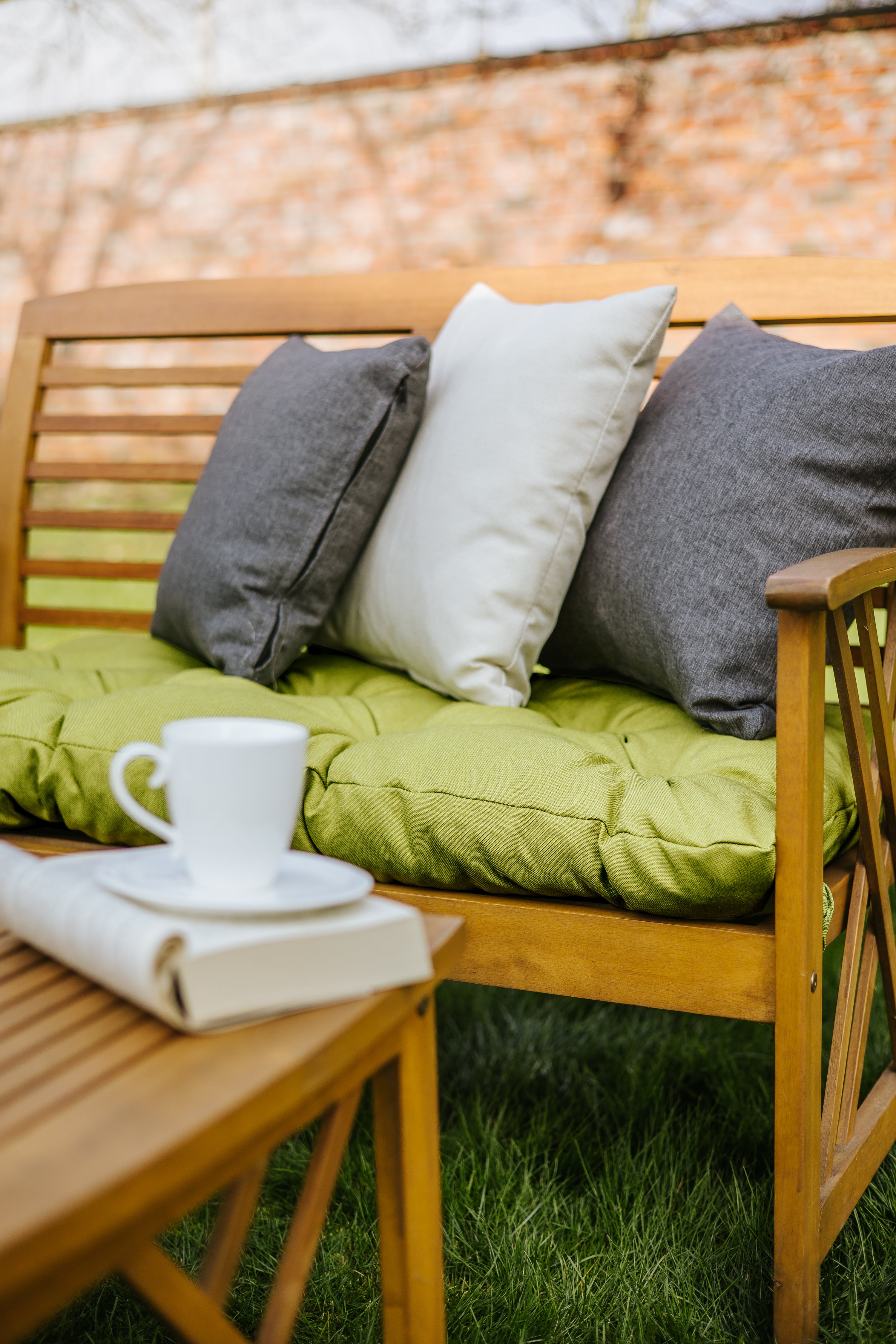 Bankauflage / Sitzkissen – Gesteppt, In Verschiedenen Längen (100-200cm), Für Gartenbänke & Mehr