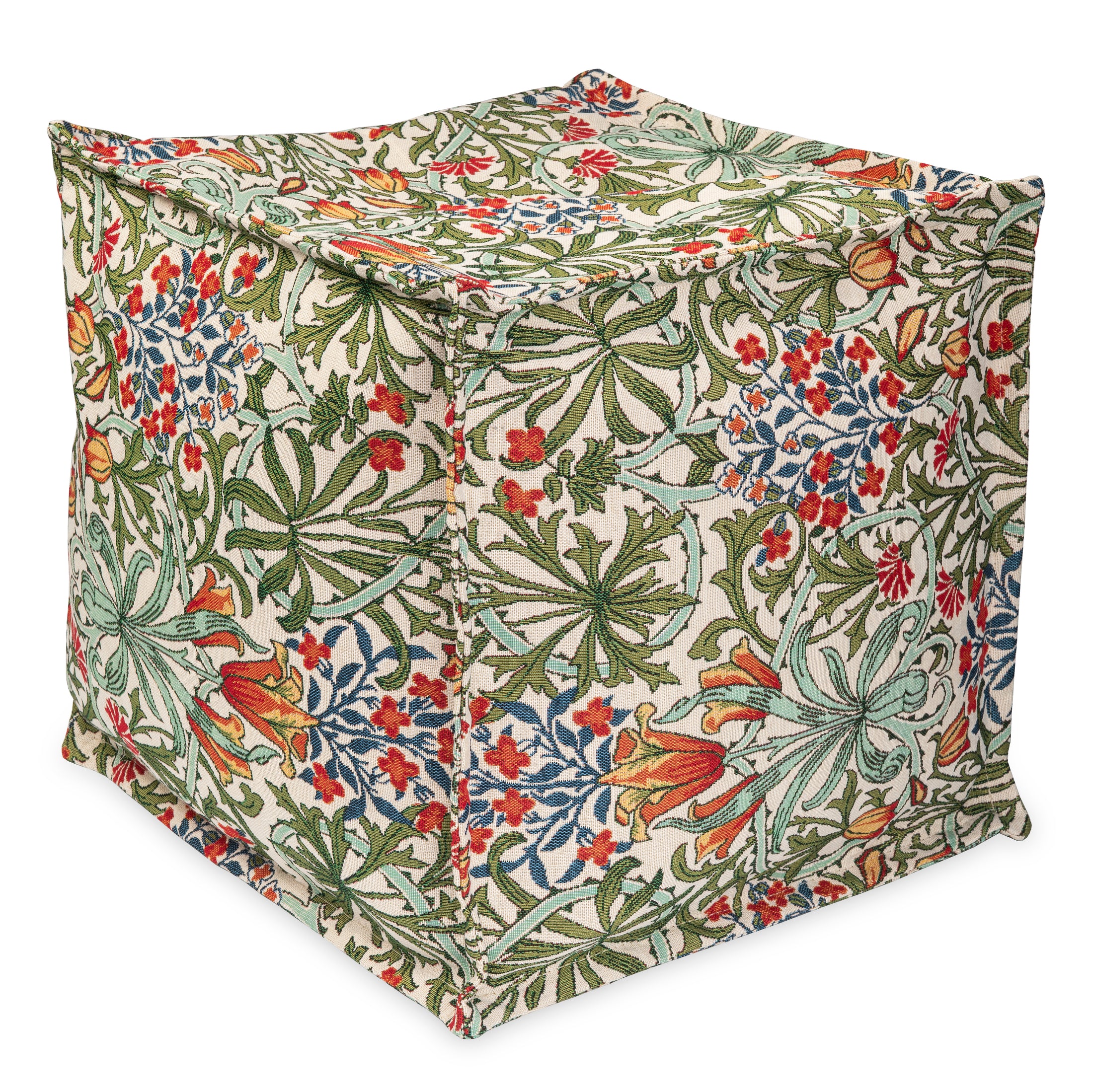 Pouf pouf pouf motif floral thème printanier Pouf avec rembourrage EPS avec repose-pieds confortable