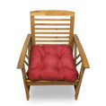 Carica l'immagine nel visualizzatore della galleria, Cuscino sedia con quattro trapuntature e con lacci per il fissaggio
